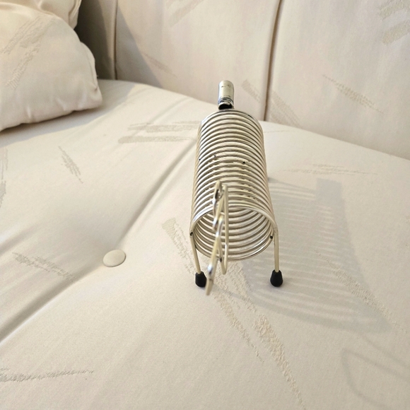 Rare, Retro, Vintage Gold Tone Metal Coil/Spiral Dog Desk Caddy, Letter Holder - Picture 12 of 12